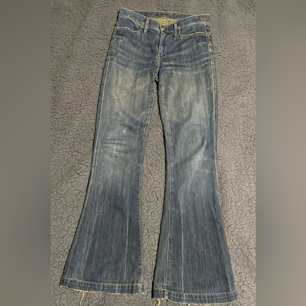 Gold sign jeans